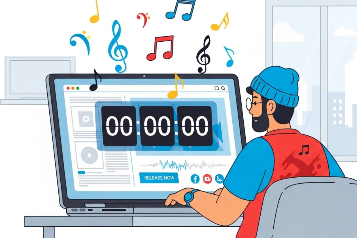 Как музыкантам планировать релизы треков с помощью таймера обратного отсчёта